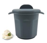 Sgrassatore - Contenitore per grasso da cucina, dispenser di grasso portatile, filtro a risparmio olio durevole con setacci, manico in silicone e coperchio, contenitore per grasso da cucina (4,96 x