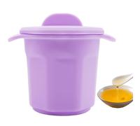 Sgrassatore - Contenitore per grasso da cucina, separatore grasso | manico e coperchio in silicone portatile, affidabile, contenitore per grasso con colino per , facile versamento, filtro