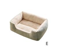 (Sgreen) Pink (J) $Cat and dog bed mat winter warm square bed small and medium-sized dog Teddy Corgi sofa bed four seasons universal pet bed