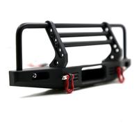 SGREHJDR Adjustable Metal Front Bumper For 1/10 RC Crawler Car With LED Light TRX4 Defender Compatible With SCX10 II 90046 Upgrade Part