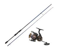 SGS - Canna da pesca combinata per acqua salata, 2,74 m, 12-42 g, mulinello Caldia LT MQ 3000D-C