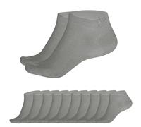 SGS Fantasmini Uomo Calzini Uomo Corti in Bambù - Confortevoli e Morbidi - Polsino a Nido d’Ape - Nero - Antiodore - Confezione da 5 o 10 Paia