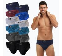 SGS Mutande Uomo - Slip Uomo Cotone Traspirante Confezione da 6 o 12 Pezzi, Taglie S-6XL, Ideale per Uso Quotidiano e Sport