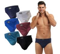 SGS Mutande Uomo - Slip Uomo Cotone Traspirante Confezione da 6 o 12 Pezzi, Taglie S-6XL, Ideale per Uso Quotidiano e Sport