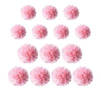 SGSCFG 14 Palline di Fiori di Carta, Fiori di Carta Fatti A Mano Fai -da -Te, Semplici Palline di Fiori Rosa, Decorazioni per Feste, Adatte A Celebrazioni, Matrimoni E Feste Serali.