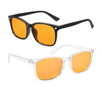 SGSCFG 2 Pezzi Contro Occhiali A Luce Blu, Occhiali alla Moda, Occhiali da Gioco per Computer, Accessori per La Lettura di Computer, Universali per Uomini E Donne.