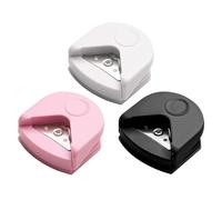 SGSCFG 3 Pezzi Cutter di Carta D'Angolo Arrotondato, Film in Plastica Rounder, Strumento di Taglio della Carta Portatile, Adatto per Arte Cartacea, Progetti Fai -da -Te, Carte, Scrapbooking.