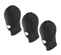 SGSCFG 3 Pezzi di Maschera Nera, Giochi di Ruolo, Maschera Elastica, Maschera Traspirante, Sostegno per La Festa del Trucco.