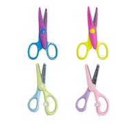 SGSCFG 4 Pezzi di Forbice, Forbici per Bambini Anti-Clip, Piccole Forbici di Plastica, Strumenti per Le Opere di Arte Fai-da-Te.