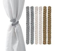 SGSCFG 6 Pezzi di Cinghie per Tende A Corda di Canapa, Corde Tessute A Mano, Cinghie Decorative E Articoli per La Casa.