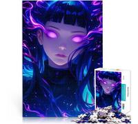 Sguardo al neon etereo Puzzle da 1000 pezzi per adulti Aiuta il cervello ad allenare i giocattoli che creano dipendenza per coltivare la pazienza Opera d'arte 38x26cm