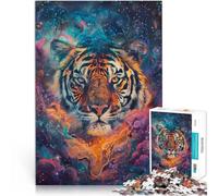 Sguardo Cosmico della Tigre puzzle 1000 pezzi per adulti Giocattoli che creano dipendenza e sfidano l'intelligenza del cervello Collezione di artisti, Belle arti 38x26cm
