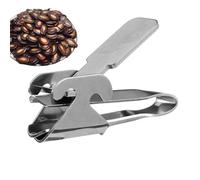 Sgusciatore per semi di girasole, 2 in 1, in acciaio inossidabile, strumento per schiacciare noci a mascella larga, pelapatate multiuso, pratico gadget da cucina per uso domestico e attività di