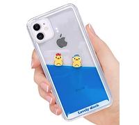 SGVAHY Custodia per iPhone 12 Pro Max, 3D Dynamic Blue Liquido Galleggiante Anatre e Nave Pirata Morbido Silicone Bumper Quicksand Hard Back Case per iPhone 12 Pro Max