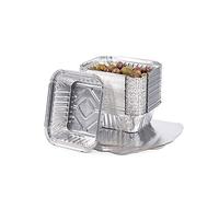 SGWEB professional CONTITAL Contenitori in Alluminio R28L con Coperchio per 1 Porzione Vaschette Monouso Linea Professionale 50 Pezzi