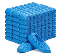 SGWEB Professional Copriscarpe Monouso [300 Pezzi] - Copriscarpe Impermeabili e Antiscivolo per Casa e Ospiti, Sovrascarpe Usa e Getta Taglia Unica fino a 45, Salvascarpe Blu in Plastica Resistente PE