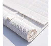 sgxxkj123 Avvolgibile Bamboo, Tenda a Rullo in bambù Tessute a Mano Cortina di bambù,Tende a Rullo per Finestra,Tende di bambù Bianche,per Giardino/Veranda,Personalizzate (90 * 120cm/36 * 47in)