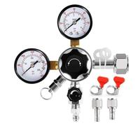 SGYEPOCFQ co2 Regulator, Valvola di riduzione della Pressione del regolatore di anidride carbonica a Doppio Stadio Standard Europeo for la Produzione di Birra G5/8,for kegerator(National Standard)