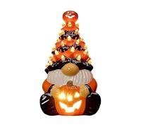 SGYEPOCFQ Halloween Decorations, Lanterna in Resina Multiuso a Forma di Gnomo di Halloween con LED Luminoso, Ornamenti di Zucca for la Decorazione della casa