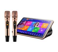 SgyGlyn Lettore Karaoke, Touch Screen da 18,5 Pollici, Tipo Desktop, con Effetto Cloud Aggiorna Scarica Canzone Riproduzione Karaoke per Feste in Casa, per Bar di Famiglia Festa in Casa,Black-8TB