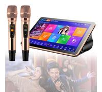 SgyGlyn Macchina per Karaoke, Controllo dell'app per Telefono con Touch Screen da 18,5 Pollici, Download Gratuito di Canzoni dal Cloud, Karaoke Tutto in Uno con Microfono, per Feste in Famiglia,8TB