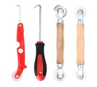 SGYKJ Rullo estrattore per utensili da 4 pezzi per accessori per zanzariere, rullo estrattore per utensili per cordino in gomma per tubazioni, per la sostituzione della zanzariera della finestra