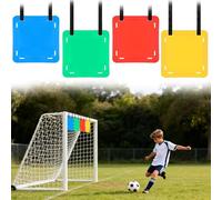 SGZIOO 4 Pezzi Bersagli da Calcio, Bersagli per da Calcio con Cinghie Regolabili, Dischi Bersaglio per Allenamento per Obiettivo da Tiro Percalcio, Hockey, Baseball, per Il Tiro Al Bersaglio