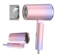 SGZIOO Asciugacapelli Da Viaggio 2400w, Asciugacapelli Professionale, Phon Per Capelli Ioni Da Viaggio, Manico Pieghevole, Asciugacapelli Ad Asciugatura Rapida, Con Tasto Caldo/Freddo, 3 Temperature