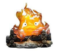 SGZIOO Calcifer, luce notturna, lampada a calcifero, lampada anime carino, ornamenti di foresta, fiamme ambientali per desktop modello ornamenti, Halloween