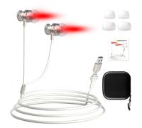 SGZIOO Cuffie a Infrarossi per Acufene, 650 nm Tappi Auricolari Infrarossi Dell'Acufene, Facili da Usare, Portatili e Leggeri per Sollievo Dal Suono Delle