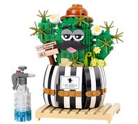 SGZIOO Set di 578 pezzi di mattoncini da costruzione di cactus, bonsai, set di giocattoli da costruzione, collezione botanica, giocattolo in mattoni, regalo creativo per adulti, decorazioni per la