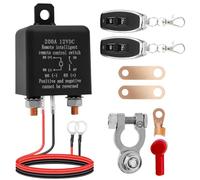 SGZIOO Stacca Batteria 12V con Telecomando, Stacca Batteria per Auto, 12 V DC 200 A, Interruttore Batteria Auto, Antifurto, per Auto, Camion, Moto, Barca, RV, Yacht, Roulotte, Marine, Camper