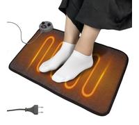 SGZIOO Tappetino Riscaldante Piedi, 50 X 30 cm, Riscaldamento In 30s, Tappeto Riscaldante Piedi con 5 Impostazioni di Temperatura e 7 Impostazioni di Timer, Scaldapiedi Elettrico per Casa e Ufficio