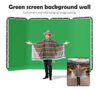 SH 2.4x4M Cornice per supporto per sfondo con fotografia Sfondo per schermo verde Supporto per sfondo fotografico Treppiede per luce da studio