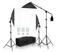 SH 3Pcs SoftBox con Sandbag Professional Photography Photo Studio Softbox Lights Kit di illuminazione braccio dell'attrezzatura