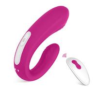 Sh Clitorale G-Spot Vibratore | Stimolatore clitorideo telecomandato | Vibratore a doppia testa per gioco di vagina, ano e capezzoli, rosa