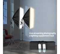 SH Photography kit di illuminazione Softbox 50x70CM sistema di Light Box professionale con lampadine fotografiche E27 attrezzatura per Studio fotografico