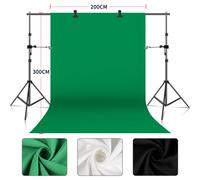 SH Sfondo Solo stoffa Schermo verde Chiave Chroma Tessuto tessile di cotone Sfondo bianco per fotografia in studio fotografico
