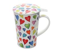 SH-WARH-XX - Set di tazze e infusori con cuori caldi, stile Shetland