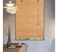 Sh000ad Tenda a Rullo in bambù retrò,Cortina di bambù,Tenda a Pacchetto Naturale,Tapparella Avvolgibile per Finestre,Parasole per Interni/Esterni/Giardino/Balcone,Larghezza x Altezza (80cm x 200cm)