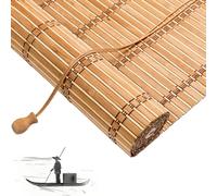 Sh000ad Tende a Rullo in bambù retrò,Tapparella Avvolgibile per Finestre,Tende a Pacchetto,Cortina di bambù Oscuranti,Parasole Privacy per Interno/Esterno Balcone, Larghezza x Altezza (120cm x 200cm)
