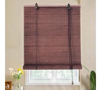 Sh000ad Tende in bambù retrò Naturali,Tende Avvolgibili in bambù per Esterni/Interni,Tende a Pacchetto,Veneziana per Finestre,Protezione per la Privacy,Parasole,Larghezza x Altezza (40cm x 140cm)