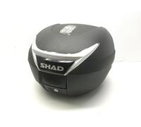 SH34 BAULETTO RIGIDO BORSA VALIGIA NERO PORTAOGGETTI 34L CON PIASTRA PER SCOOTER