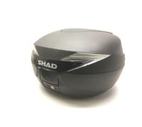 SH39 BAULETTO VALIGIA POSTERIORE CARBON 39L PER MOTO + PIASTRA