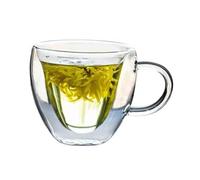 sH7pE5xj8m Bicchieri giornalieri Tazze da caffè in vetro trasparente a forma di cuore, bicchieri bere a doppia parete 180/240 ml con manico Bicchieri d'acqua(Piccolo)