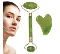 Sha Facial Tools - Rullo per il viso in giada verde, per la cura della