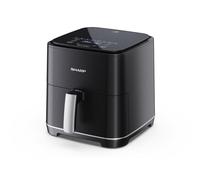Sharp AF-GS552AE-B Singolo 5,5 L Indipendente 1650 W Friggitrice ad aria calda Nero, Argento
