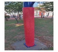 SHAARI Imbottiture Rinforzate di Alta qualità per Pali, Resistenti agli Urti Garantiscono La Sicurezza dei Giocatori(Red,Diameter 114mm)