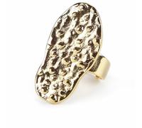 Shabama Anello Donna Tribeca Ottone Placcato Flash Dorato Regolabile