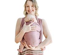 Shabany® - Fascia portabebè in 100% cotone biologico, per neonati fino a 15 kg, in tessuto, con istruzioni incluse (lingua italiana non garantita), colore: Viola
